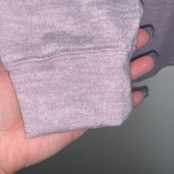 No Comment plus size woman 3X sweater shirt long sleeve lavender color - Picture 3 of 5